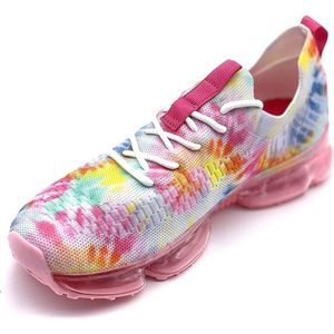 Forever Link Womens Air Cushion Fashion Sneakers Breathable Knit Comfortable